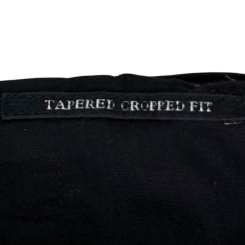 Allsaints Mens 32 X 25 Pants Tallis Pleated Cropped Trouser Green Cotton Wool - Picture 10 of 13